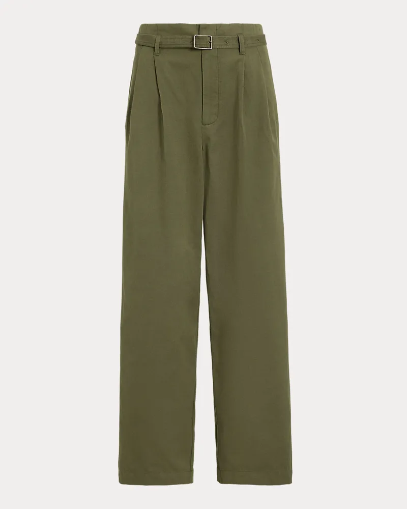 Ralph Lauren Hose mit Bund- und Bügelfalten Green