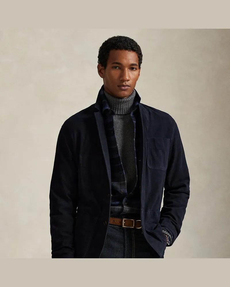 Ralph Lauren Wildlederjacke Blue