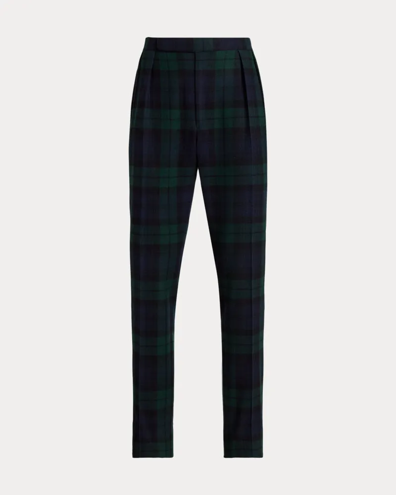 Ralph Lauren Handgefertigte Smokinghose Gregory Black