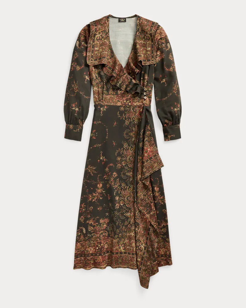 Ralph Lauren Wickelkleid mit Paisley-Motiv Red