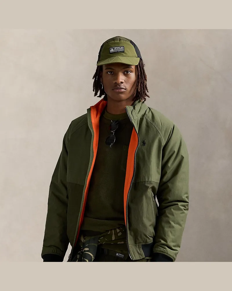 Ralph Lauren Color-Block-Jacke mit Raglanärmeln Green