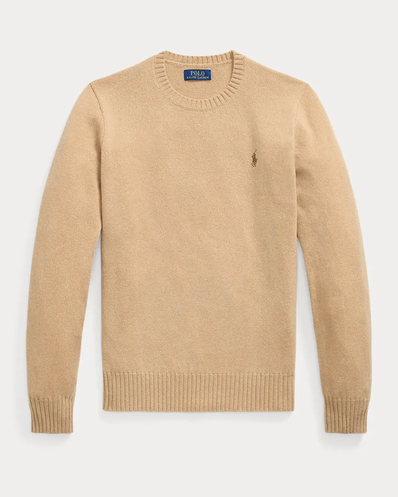 Ralph Lauren Woll-Kaschmir-Rundhalspullover Tan