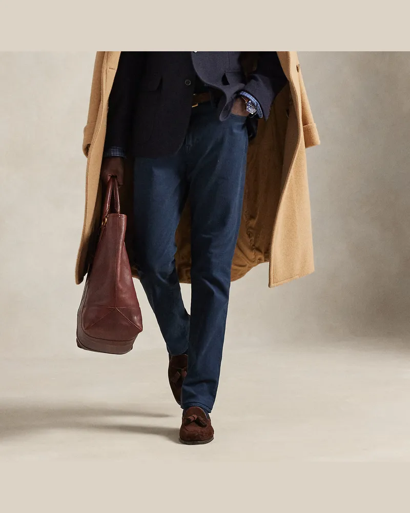 Ralph Lauren Slim-Straight-Fit Stretchhose Varick Blue