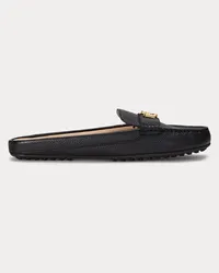 Ralph Lauren Pantolette Barnsbury aus Narbenleder Black