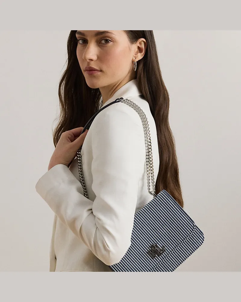 Ralph Lauren Mittelgroße Tasche Sophee aus Segeltuch Blue