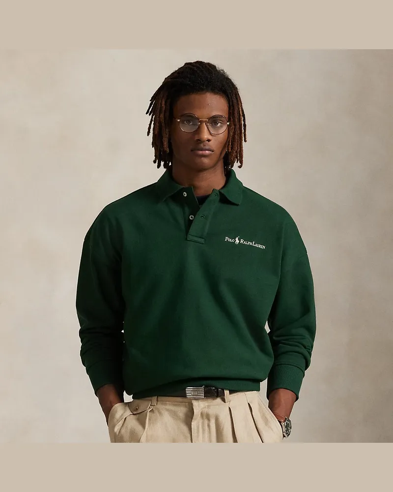 Ralph Lauren Relaxed-Fit Logo-Sweatshirt mit Kragen Green