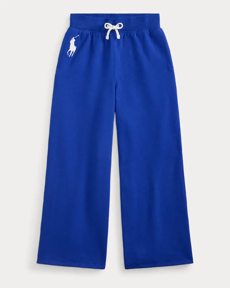 Ralph Lauren Big Pony Fleece-Jogginghose, weit Blue