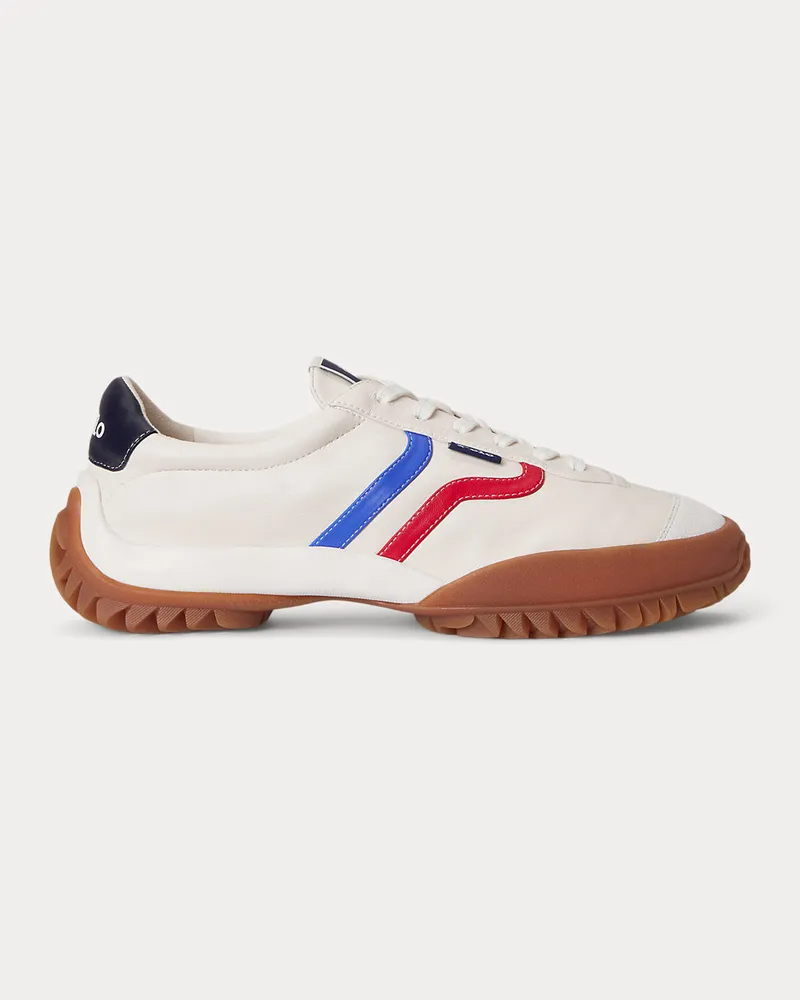 Ralph Lauren Leder-Sneaker mit Profilsohle White