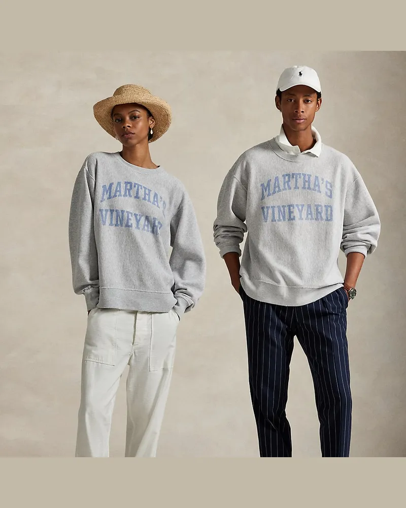 Ralph Lauren Das Fleece-Sweatshirt Oak Bluffs Grey