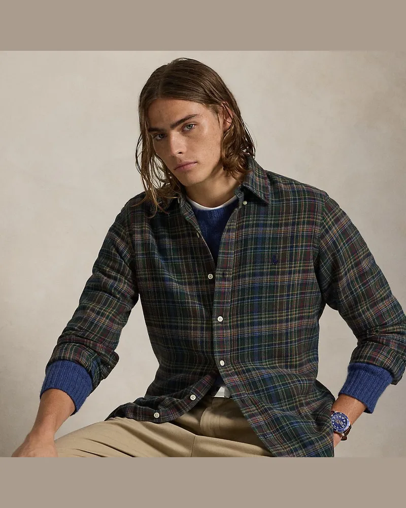 Ralph Lauren Kariertes Custom-Fit Flanellhemd Multi