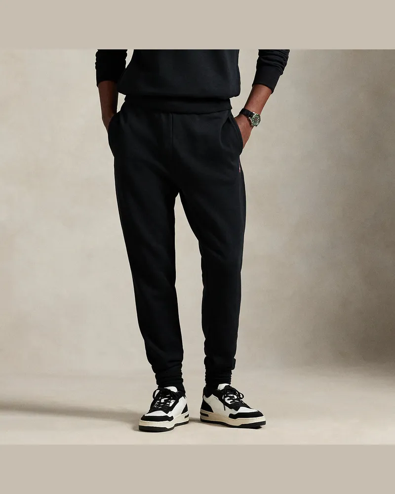 Ralph Lauren Fleece-Jogginghose mit Pink Pony Black