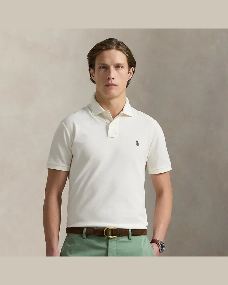 Ralph Lauren Slim-Fit Poloshirt aus Piqué Cream