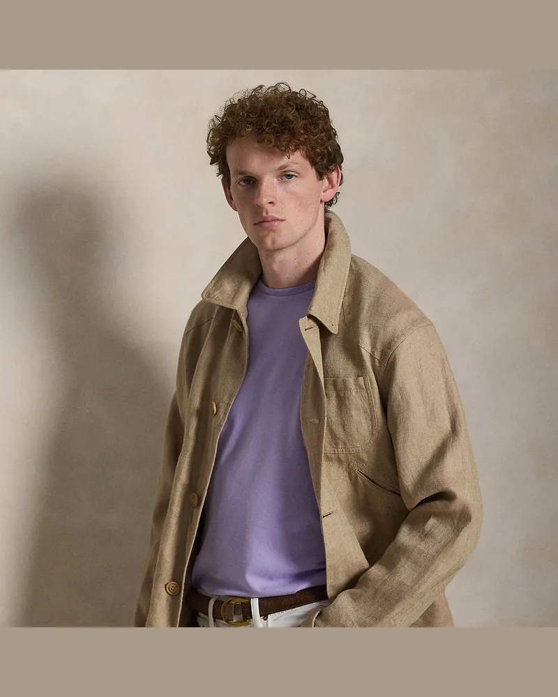 Ralph Lauren Weiches Custom-Slim-Fit T-Shirt Purple