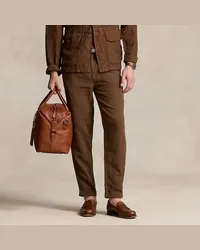 Ralph Lauren Slim-Tapered Leinenhose Brown