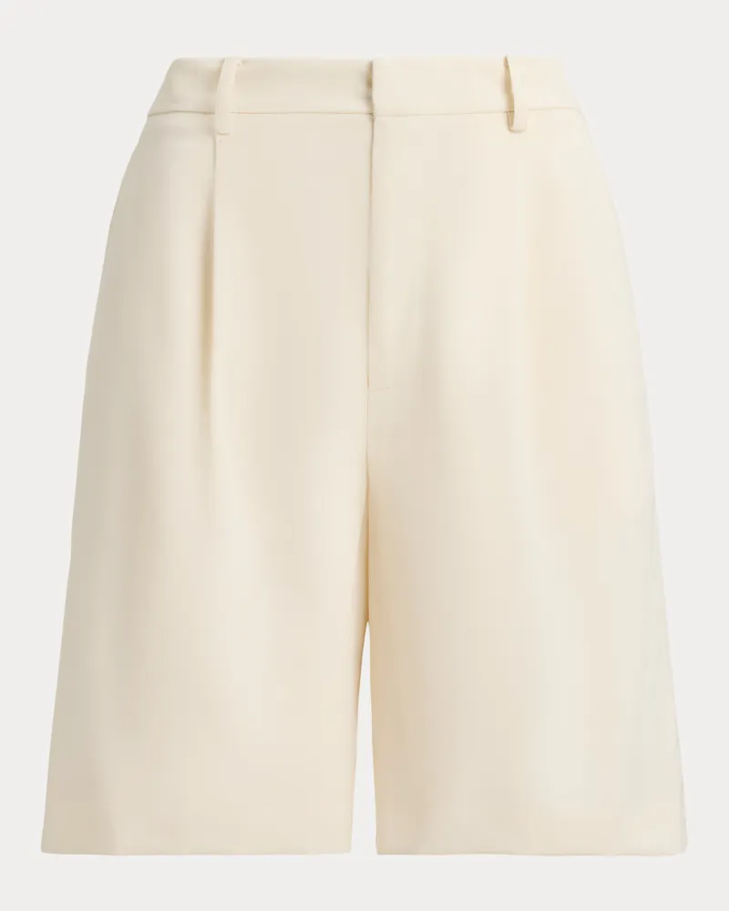 Ralph Lauren Shorts Minetta aus Wollgabardine Cream
