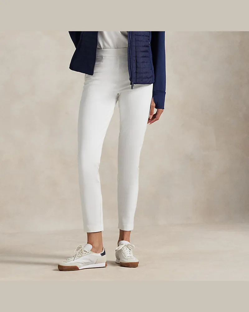 Ralph Lauren Hose aus Stretch-Ratière White