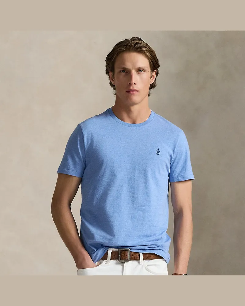 Ralph Lauren Custom-Slim-Fit Jersey-T-Shirt Blue