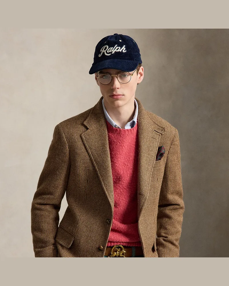 Ralph Lauren Fein gemustertes Tailored-Fit Polo-Sakko Brown