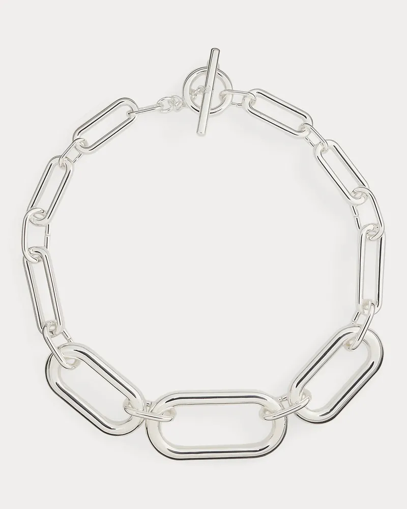 Ralph Lauren Versilbertes Collier Silver