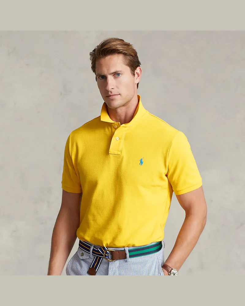 Ralph Lauren Slim-Fit Poloshirt aus Piqué Yellow