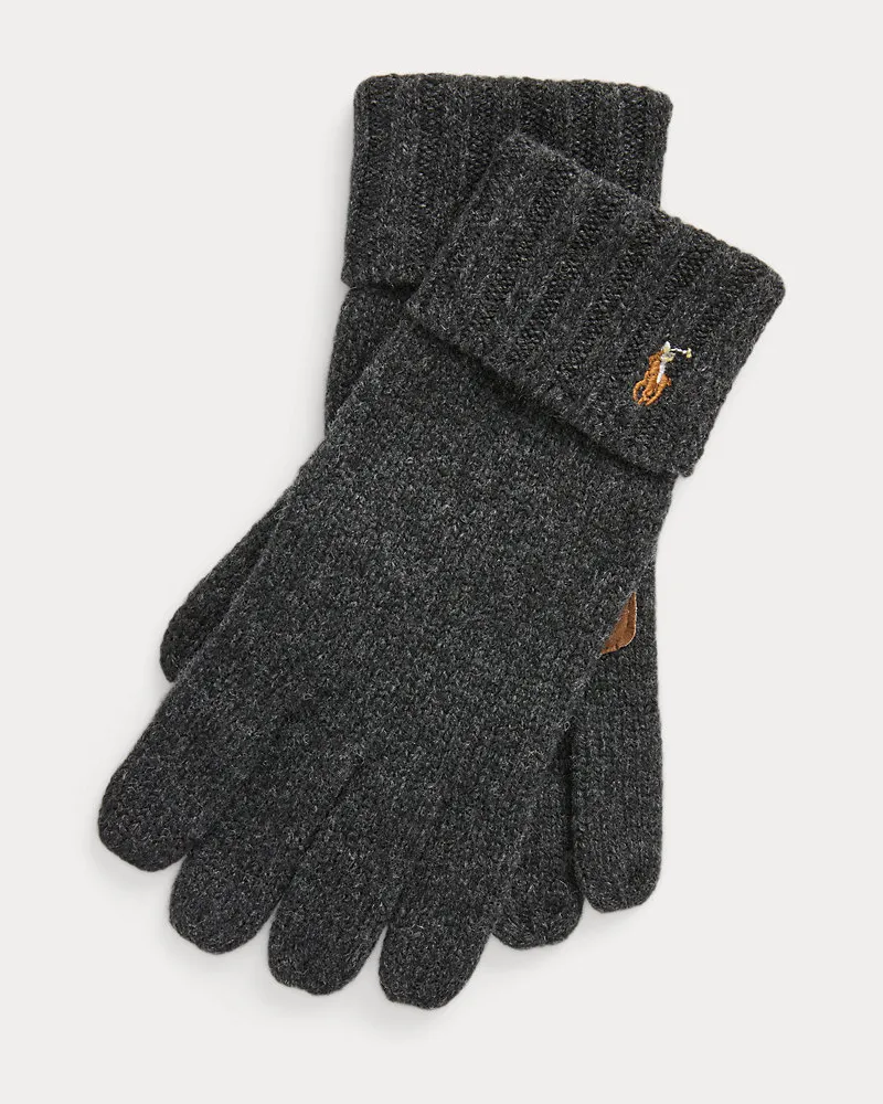 Ralph Lauren Touchscreen-kompatible Handschuhe Grey