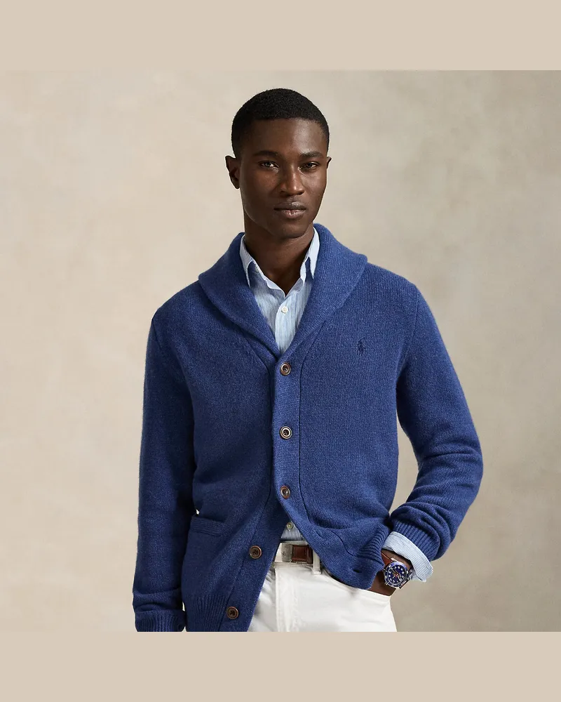 Ralph Lauren Strickjacke mit Schalkragen Blue
