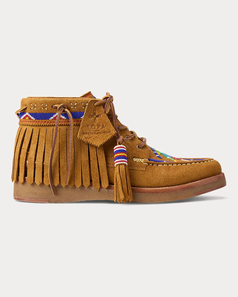 Ralph Lauren Wildlederstiefel PRL x TÓPA Maka Omani Tan