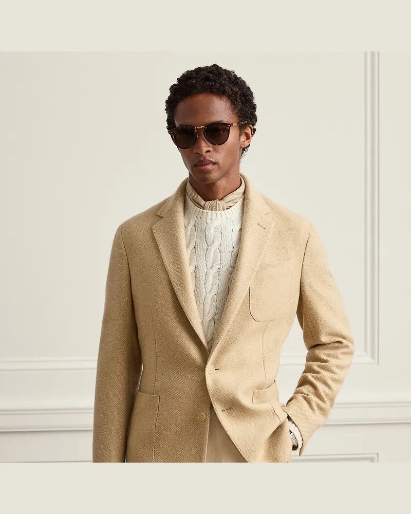 Ralph Lauren Handgeschneiderte Korbmusterjacke Hadley Brown