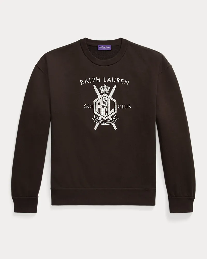 Ralph Lauren Baumwoll-Kaschmir-Sweatshirt mit Wappen Black