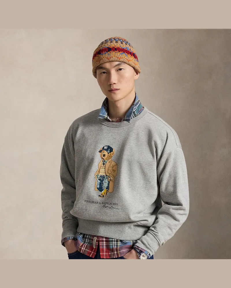 Ralph Lauren Vintage-Fit Sweatshirt mit Polo Bear Grey