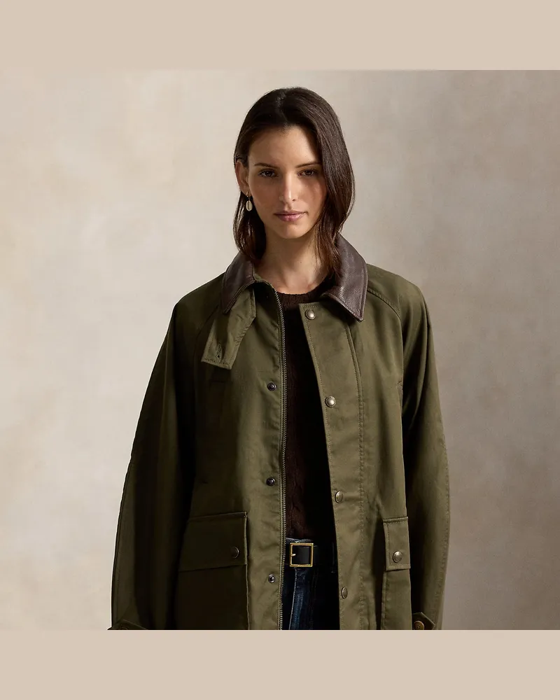 Ralph Lauren Ballon-Steppjacke aus Baumwolltwill Green