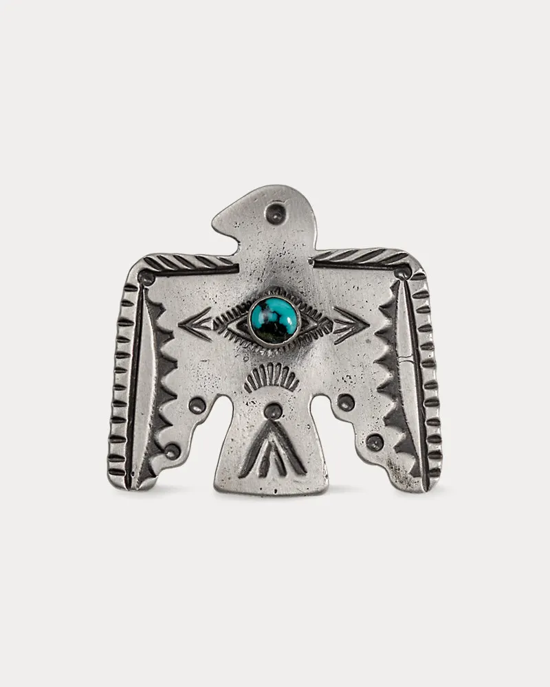 Ralph Lauren RL x Neil Zarama Donnervogel-Anstecker Grey