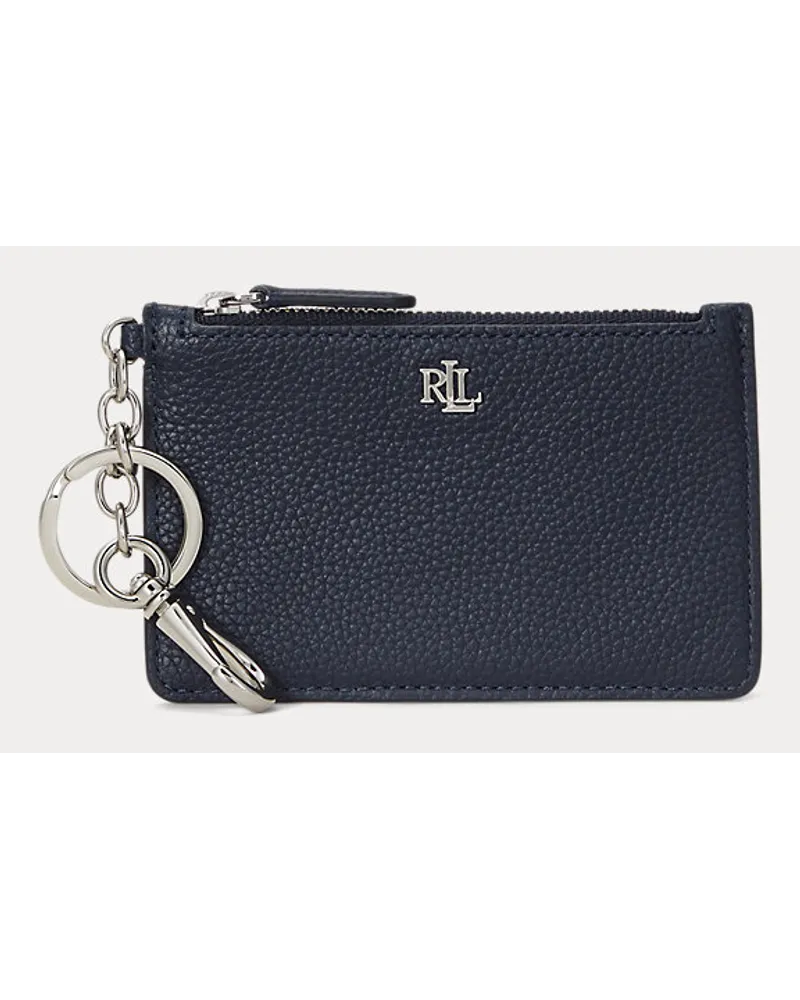 Ralph Lauren Kartenetui aus Narbenleder Blue