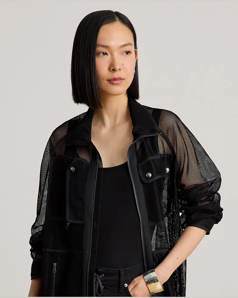 Ralph Lauren Feldjacke aus Mesh Black