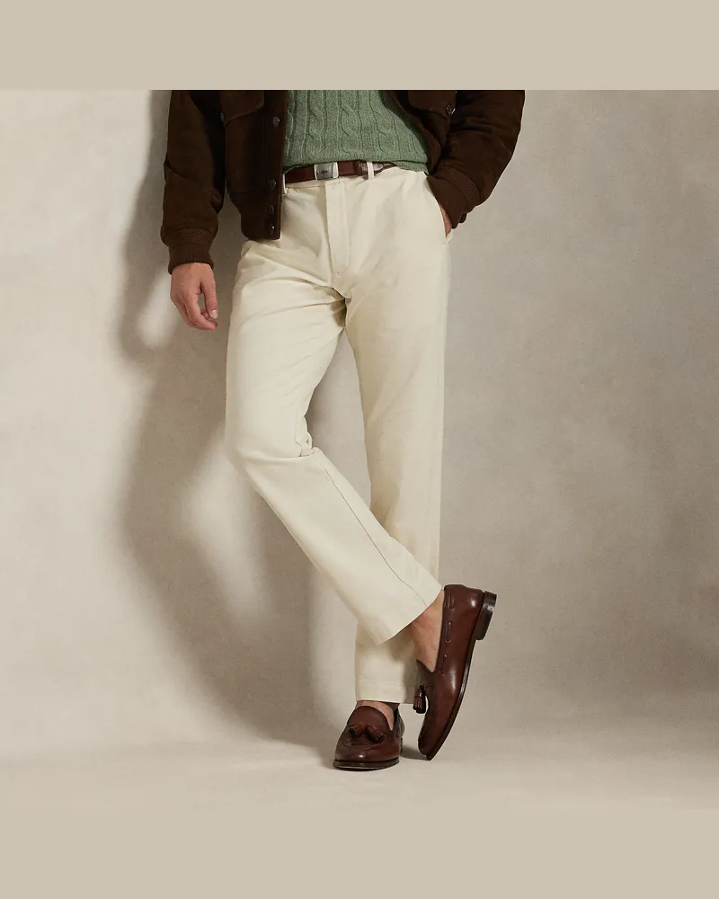 Ralph Lauren Gerade Stretch-Chinohose Manhasset Tan