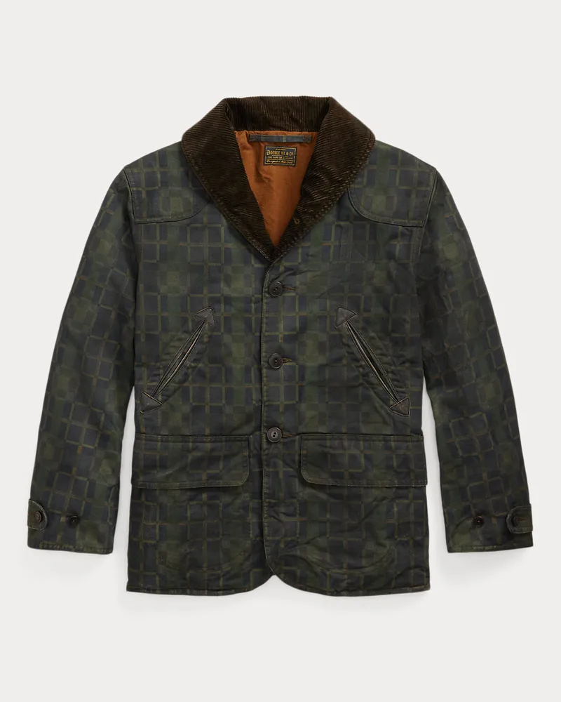 Ralph Lauren Jacke aus kariertem Wachstuch Blue