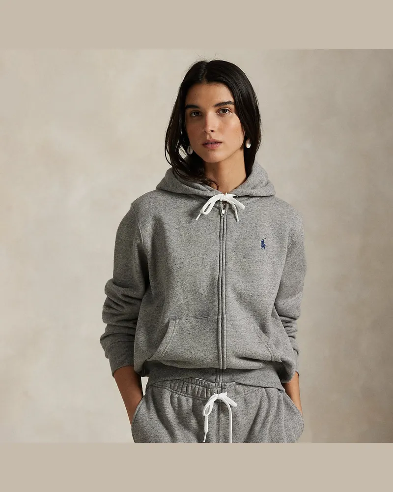 Ralph Lauren Fleece-Kapuzenjacke Grey