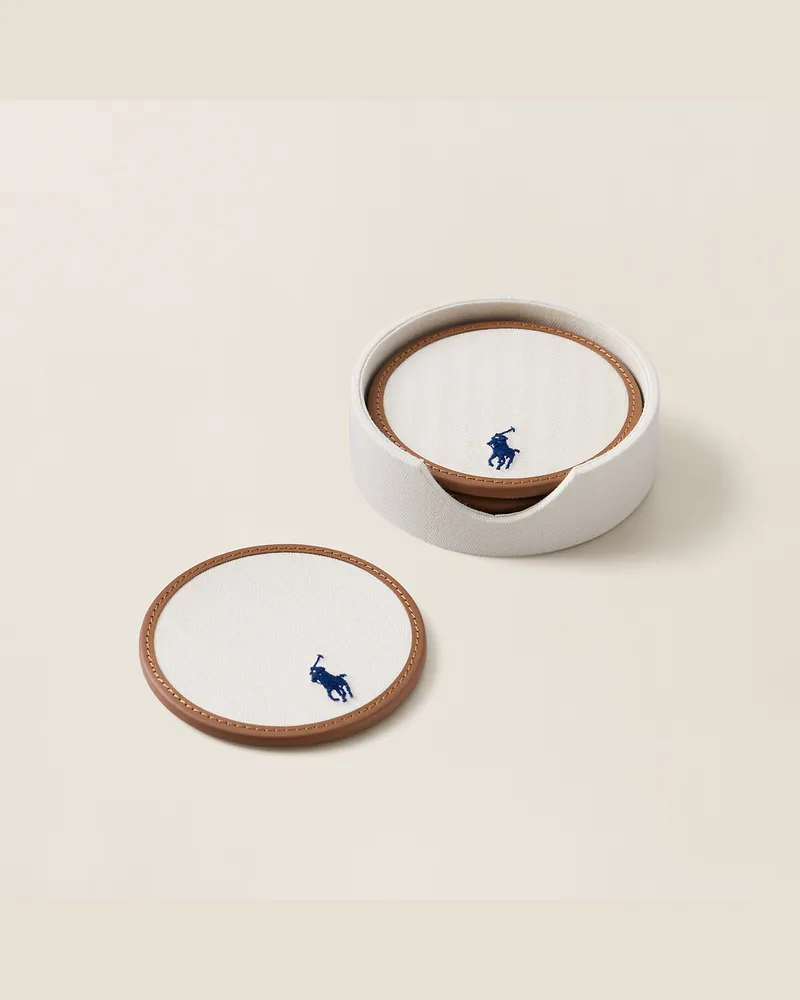 Ralph Lauren Home Untersetzer-Geschenkset Polo Icon Cream