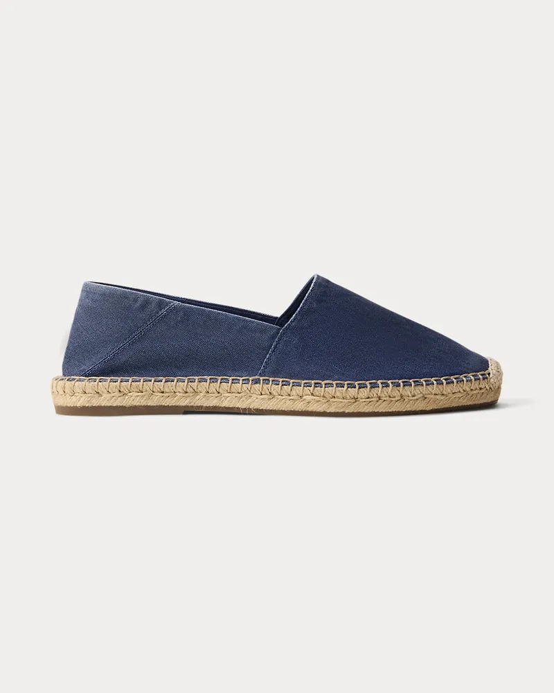 Ralph Lauren Espadrille Cevio aus Segeltuch Blue