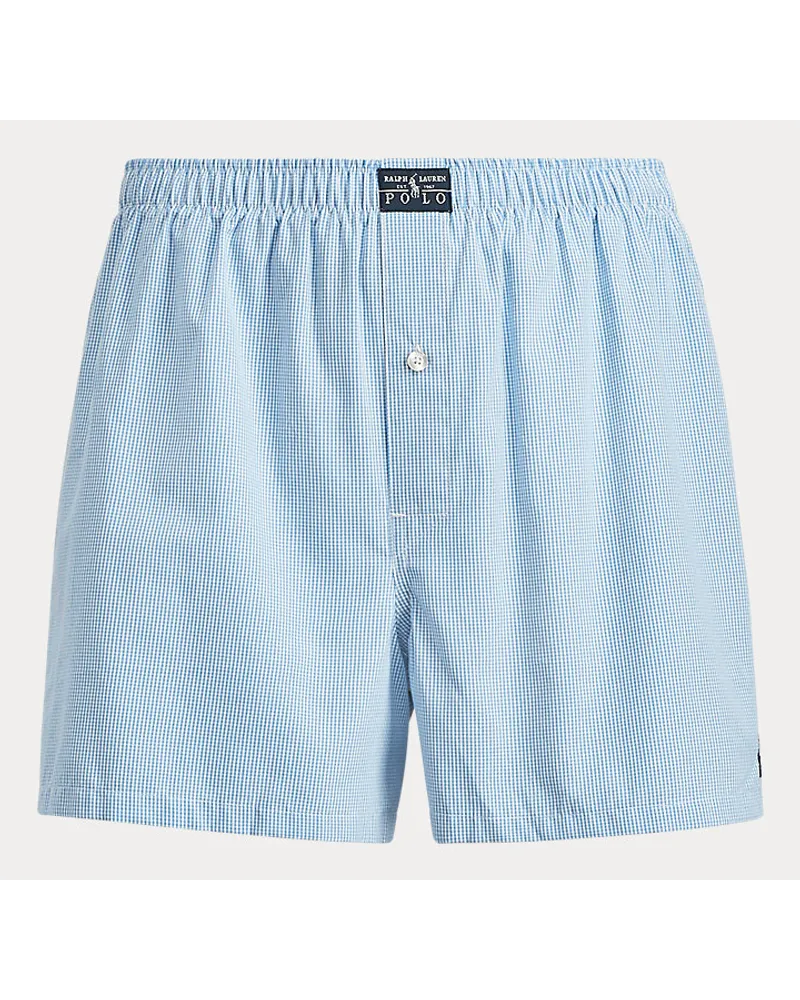 Ralph Lauren Shorts mit Windowpane-Karo Blue