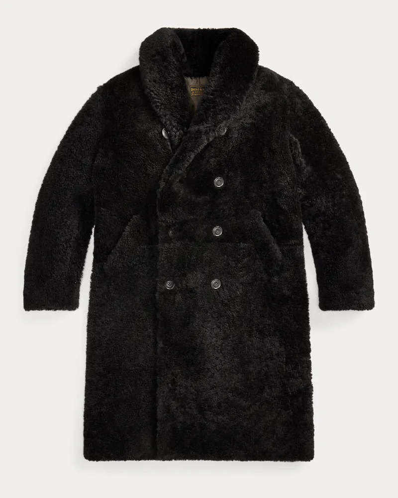 Ralph Lauren Mantel aus Lammfell Black