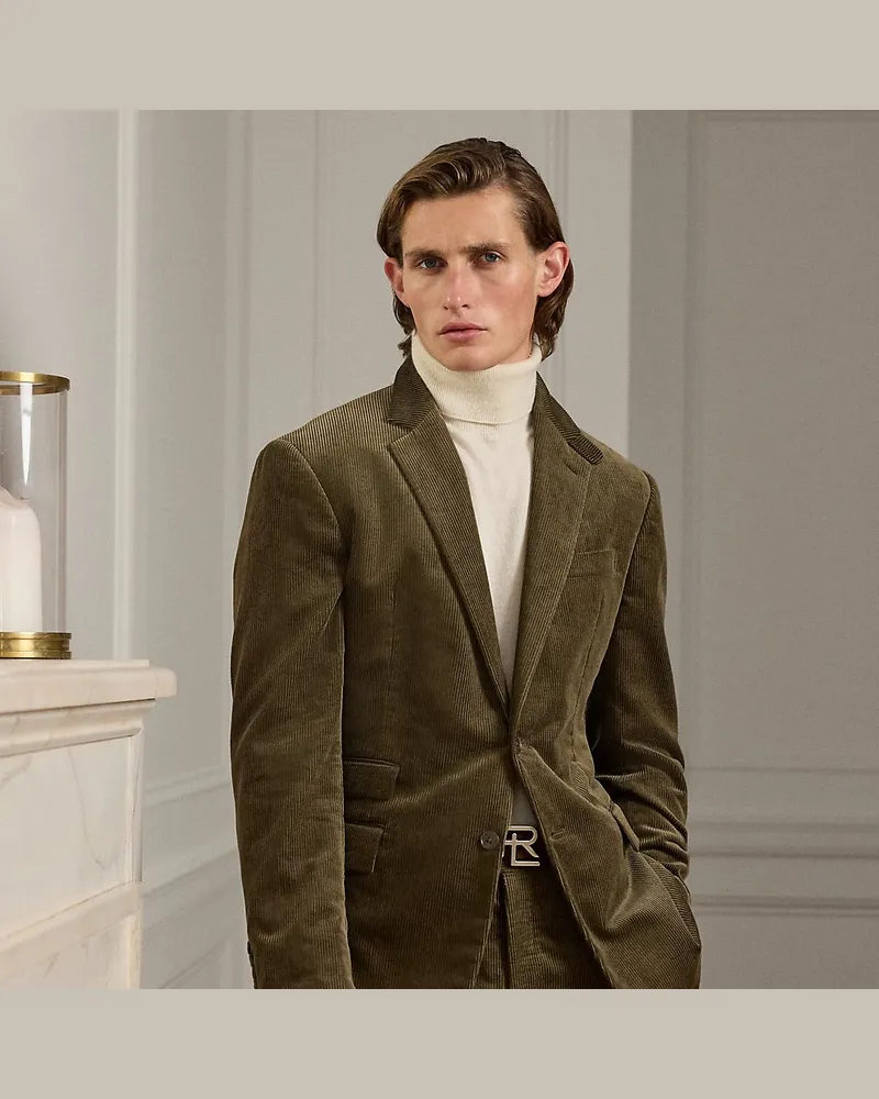 Ralph Lauren Handgeschneiderte Anzugjacke Kent Green