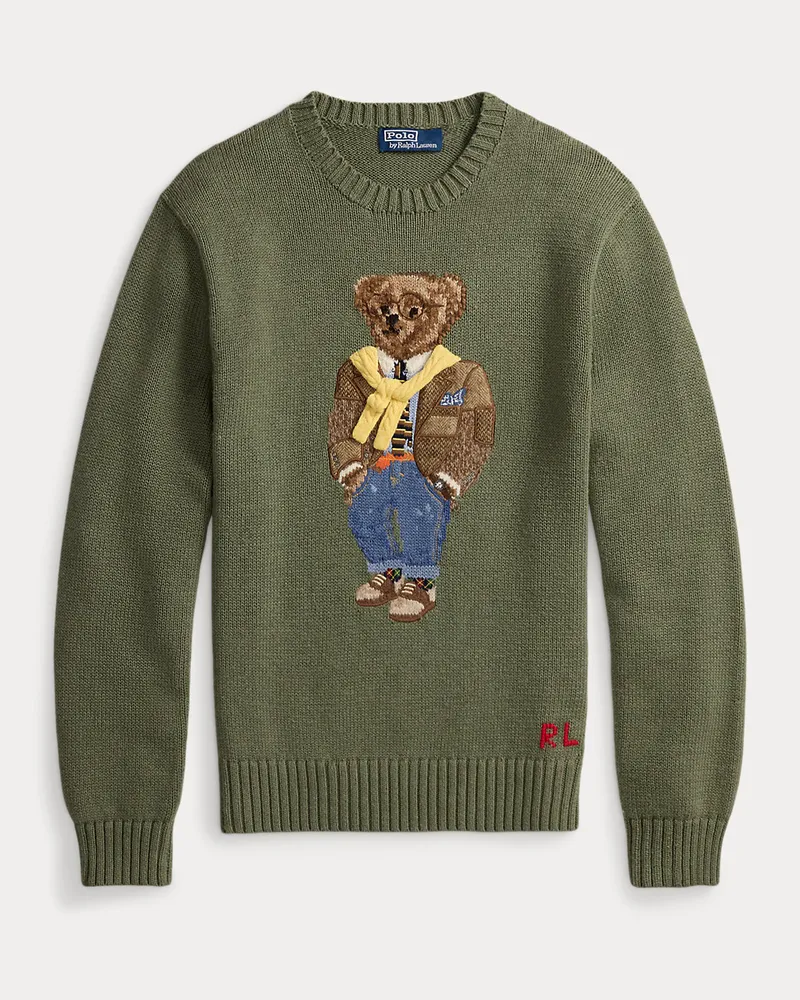 Ralph Lauren Pullover mit Polo Bear Grey