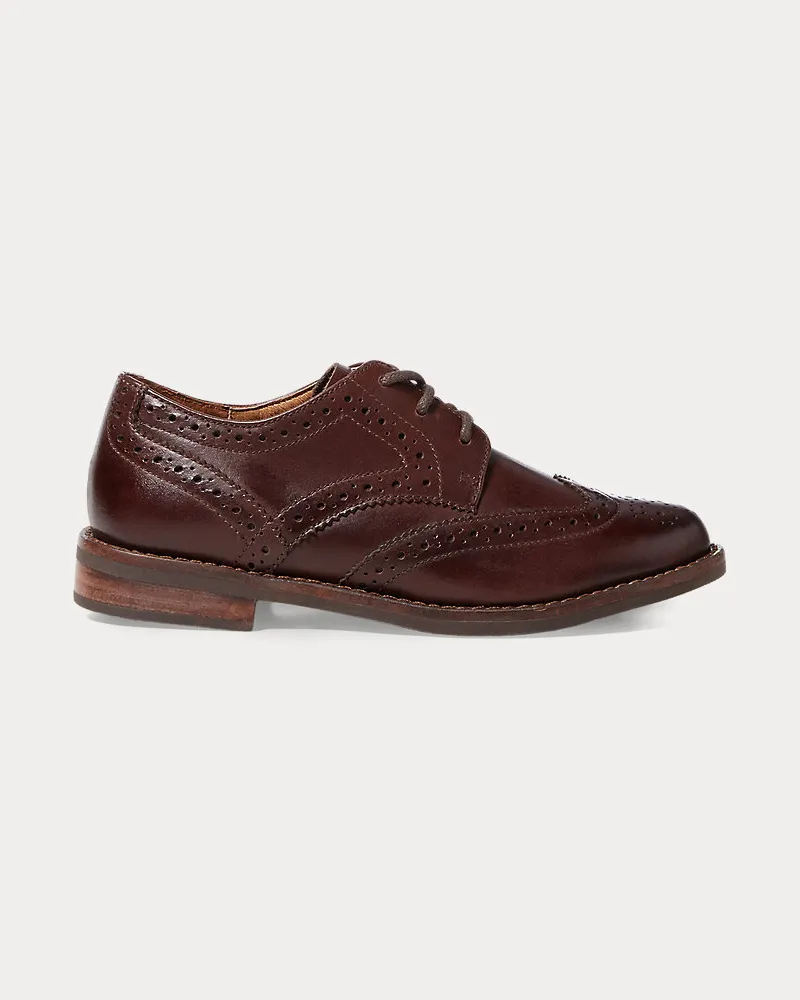 Ralph Lauren Oxford-Fullbrogue aus Leder Brown