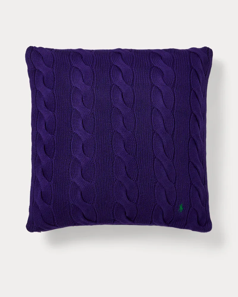Ralph Lauren Home Wurfkissen Hanley mit Zopfmuster Purple