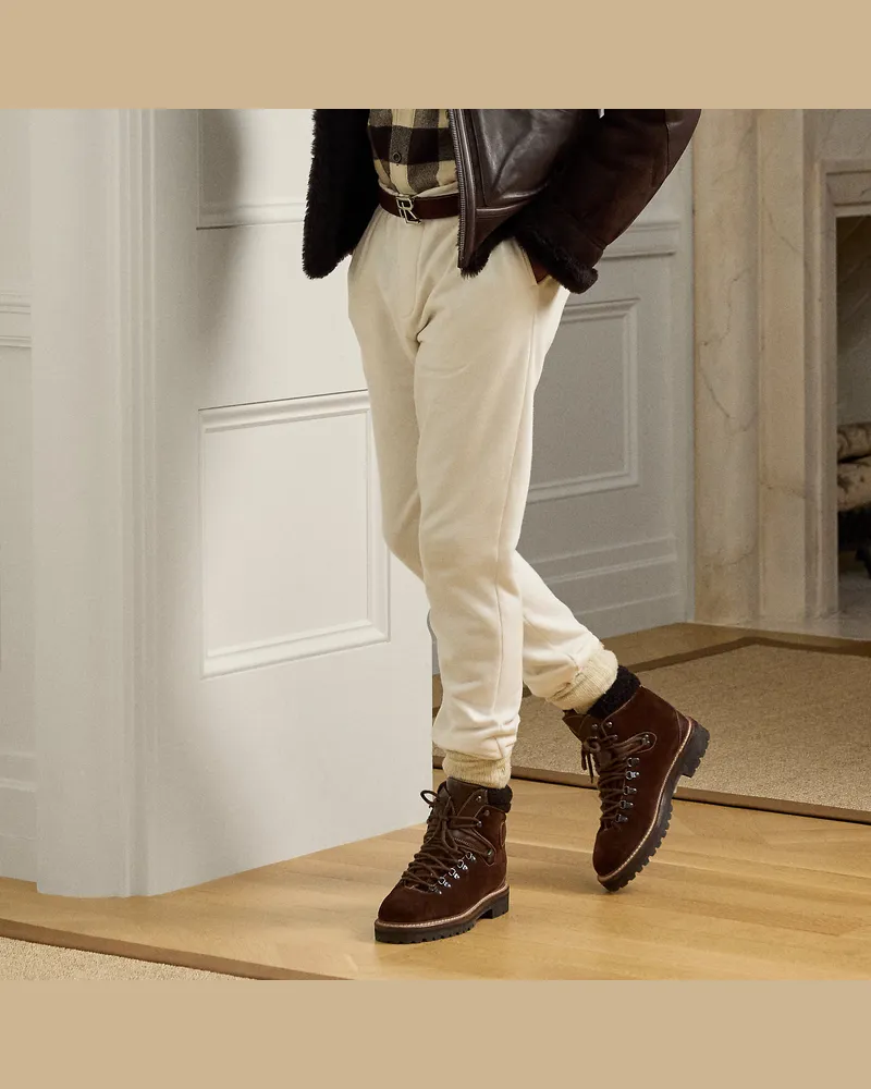 Ralph Lauren Fleece-Hose mit Tunnelzug Cream