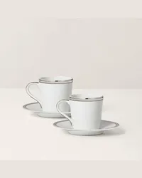 Ralph Lauren Home Espressotassen-Geschenkset Wilshire Silver