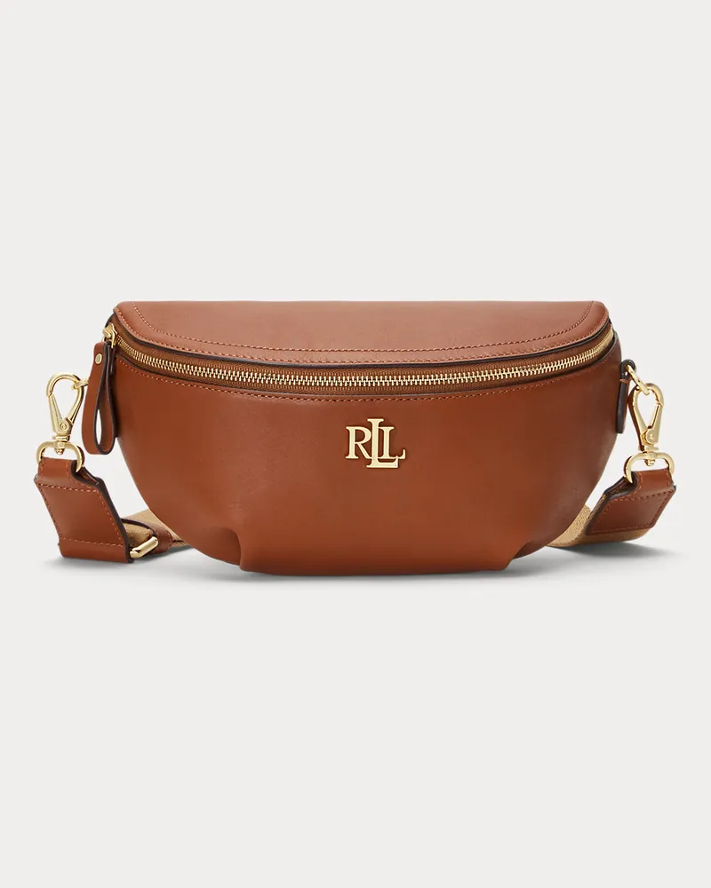 Ralph Lauren Gürteltasche Marcy aus Leder Tan
