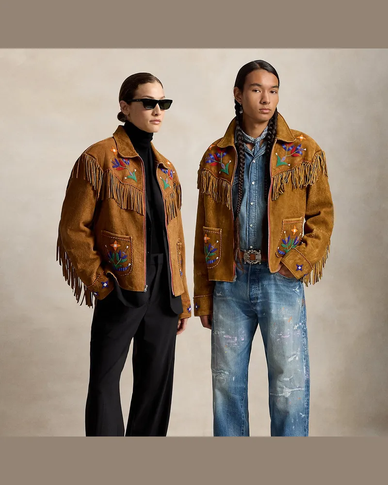 Ralph Lauren Fransenjacke PRL x TÓPA Standing Sage Tan
