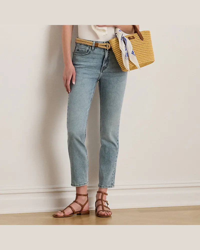 Ralph Lauren Knöchellange Straight-Fit Jeans Blue